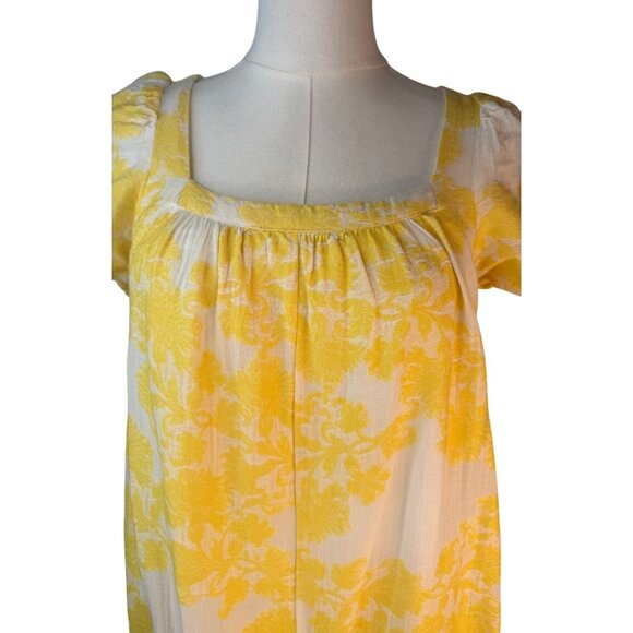 2/$30 ZARA XS-S Yellow & White Floral Cotton Dress - Picture 11 of 14